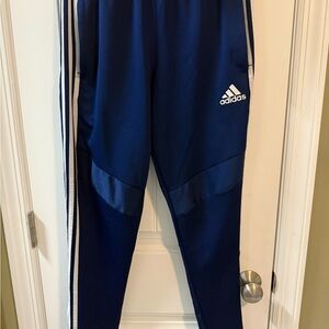 Adidas Mens Blue Athletic Three Stripe Pants RN88387 CA40312 - Size S
